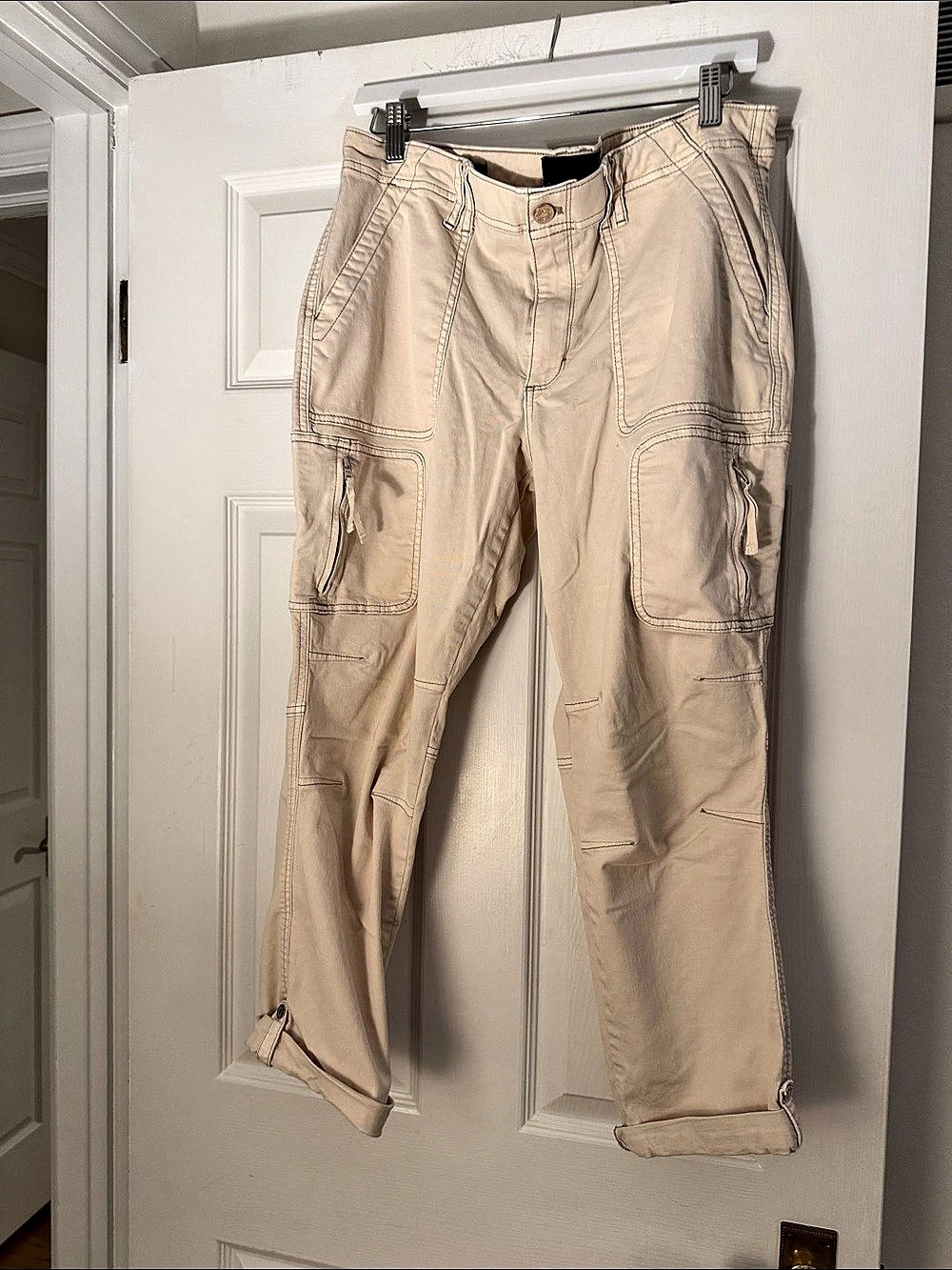 White House Black Market Beige Cargo Pants